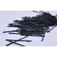 韩版饰品饰卡150根每盒夹边夹头饰黑色一字刘海箍夹子卡子顶夹圈