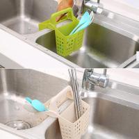 厨房沥挂袋小置物架池收纳用品挂篮沥架塑料篮龙头