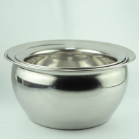 不锈钢油缸油盆油鼓鼓形涨形缸油桶料盆味盅装储物油盆漏勺油罐