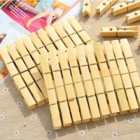 [100个优惠装 竹制夹子]晾晒夹子晒衣夹/袜子夹/ 防风晾衣夹