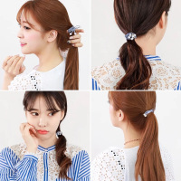[疯抢5-24件套头绳]圈绳韩版头饰扎头橡皮筋女头绳皮套装