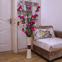 叶脉干花客厅落地假花仿真干枝插花干花卷梅居家新房装饰邮