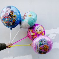 小猪佩奇手持棒汪汪队儿童生日卡通托杆气球地推微商小礼品批