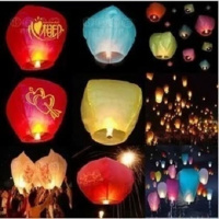 [买就送笔]新款孔明灯加厚创意阻燃型许愿灯荷花灯河灯批邮