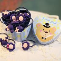 [送小][多规格可选]韩版宝宝橡皮筋圈头花儿童头饰扎头头绳女童饰品小女孩绳