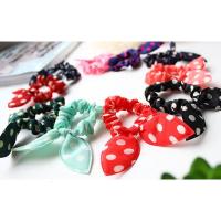 10个装饰头饰韩版兔耳朵圈蝴蝶结头绳橡皮筋扎头花儿童绳饰品批