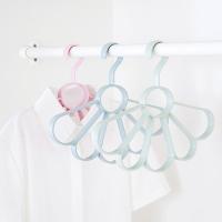 花瓣围巾衣架北欧素色炫花瓣扇形围巾架丝巾架多功能领带腰带挂架