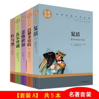 世界名著原版复活 飘 红与黑 瓦尔登湖 悲惨世界 巴黎圣母院 童年
