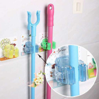 免打孔挂拖把架【可重复使用】卫生间浴室扫把挂架卡座拖把夹