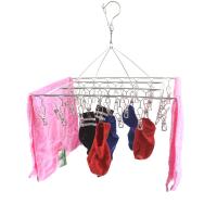 [初末]圆形/梅花型 袜架 多夹子袜架 不锈钢晒袜子衣架内衣夹子