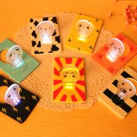 电池小夜灯创意萌物不插电卡片灯节能床头台灯夜光可爱电子小壁灯