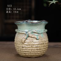 粗陶花盆透气吸 一个邮中小号花盆多肉老桩法师紫砂塑料素烧