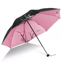 正品天堂伞防晒防紫外线晴雨伞小清新三折太阳伞女折叠两用遮阳伞