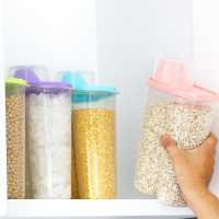 五谷杂粮储物罐大号塑料瓶子奶粉罐食品罐子厨房收纳盒透明密封罐