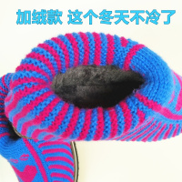手工编织毛线棉鞋加绒加厚冬季保暖棉鞋居家防滑耐磨婚嫁成品鞋