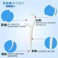[12盒便携装400支/600支 多规格可选]超细牙线牙线棒剔牙线牙签