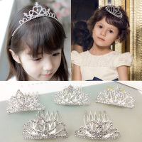 韩国儿童皇冠箍公主可爱钻女童饰宝宝王冠插梳女孩卡头饰