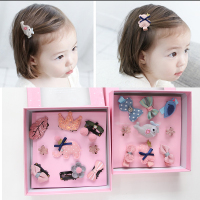 韩国可爱婴儿布夹公主宝宝夹子女孩卡女童头饰儿童饰套装