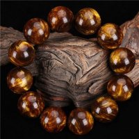 纯天然虎眼石手串仿海柳手串佛珠手串金刚菩提手108颗手链