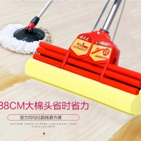 邦杰好太太大号海棉拖把滚轮式家用胶棉拖把吸拖把头拖布