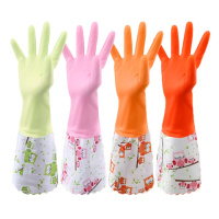 多款可选洗衣洗碗家务手套清洁防耐用薄款 一体绒加厚乳胶手套