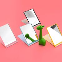 卡通折叠化妆镜子可爱迷你便携随身小镜子女生化妆镜翻盖式梳妆镜