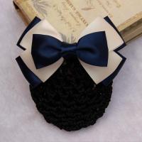 买三送一职业头花兜护士银行酒店空姐蝴蝶结盘夹卡