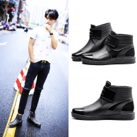 雨鞋男士时尚胶鞋防鞋低帮鞋短筒流行雨靴洗车靴厨师鞋套鞋