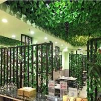 [买五送一.送扎带送5串葡萄]仿真花藤条仿真葡萄叶仿真葡