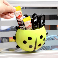 麦越[1/2/3/4/5个装]七星瓢虫牙刷架壁挂牙具座配强力吸盘