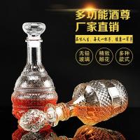 2只邮1000ml玻璃瓶葡萄酒瓶红酒瓶透明玻璃空瓶 自酿酒瓶醒酒器