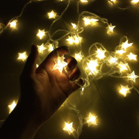 led星星灯少女心房间卧室装饰灯ins宿舍装扮小灯泡圣诞节彩灯串灯