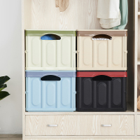 大号收纳箱塑料折叠收纳箱汽车载有盖衣柜玩具整理箱收纳盒储物箱