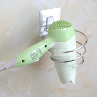 免打孔电吹风机架子壁挂洗手间浴室置物架卫生间厕所免钉吹风筒架