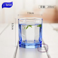 [玻璃杯套装]家用加厚耐热杯带杯架托盘果汁牛奶杯茶杯啤酒杯