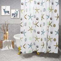 [送环]浴室帘免打孔直杆套餐淋浴帘帘防防霉PEVA环保帘浴缸帘