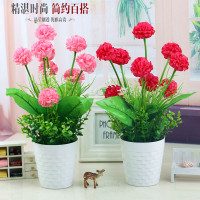 客厅卧室摆设塑料仿真假花套装饰品摆件室内餐桌茶几干花束小盆栽
