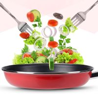 邦仕尼平底煎锅不粘锅无油烟26cm小炒锅电磁炉通用煎蛋牛排锅具