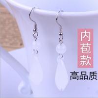 步步惊情刘诗诗同款 木兰花耳环银耳饰 中长款耳环女耳坠