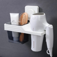 家百汇免打孔吹风机架子创馨浴室置物架壁挂电吹风收纳架风筒架