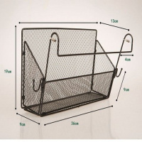可折叠大学生宿舍床头收纳架盒寝室置物架上铺神器床边挂篮挂钩篮