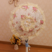 布艺全落地式电风扇罩子扇防尘罩圆形风扇套子家用台式电扇罩