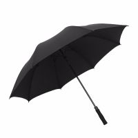 超大直柄男士商务晴雨伞半自动伞加固防风高尔夫长柄伞定制礼品伞