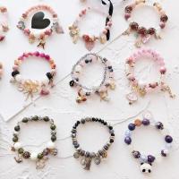 韩版百搭简约学生手链女手镯 森系闺蜜个性晶手串生日饰品