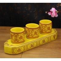 陶瓷供神圣杯供杯供佛杯佛教供杯酒杯财神爷供杯佛具招财进宝