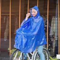 雨衣自行车单人双帽檐电动车透明成人男女士学生单车电车骑行雨披