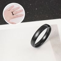经典钨钢男女情侣戒指男女士韩版简约百搭指环休闲饰品不色首饰