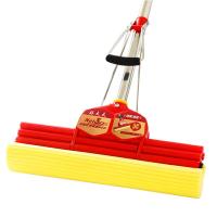 好太太38cm大号不锈钢滚轮式胶棉吸海绵挤拖把免手洗拖布邮