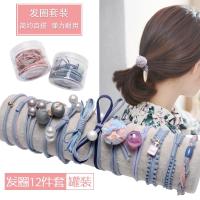 韩国扎头皮筋胶圈橡皮筋头饰绳女孩成人小清新森女系头绳圈
