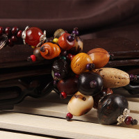 十八菩提子汽车钥匙扣挂件男个性要是链女创意挂链手工坠车饰品